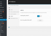 Addon settings