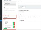 form setup for Categories filter