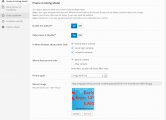 settings with Image banner