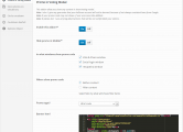 settings with HTML